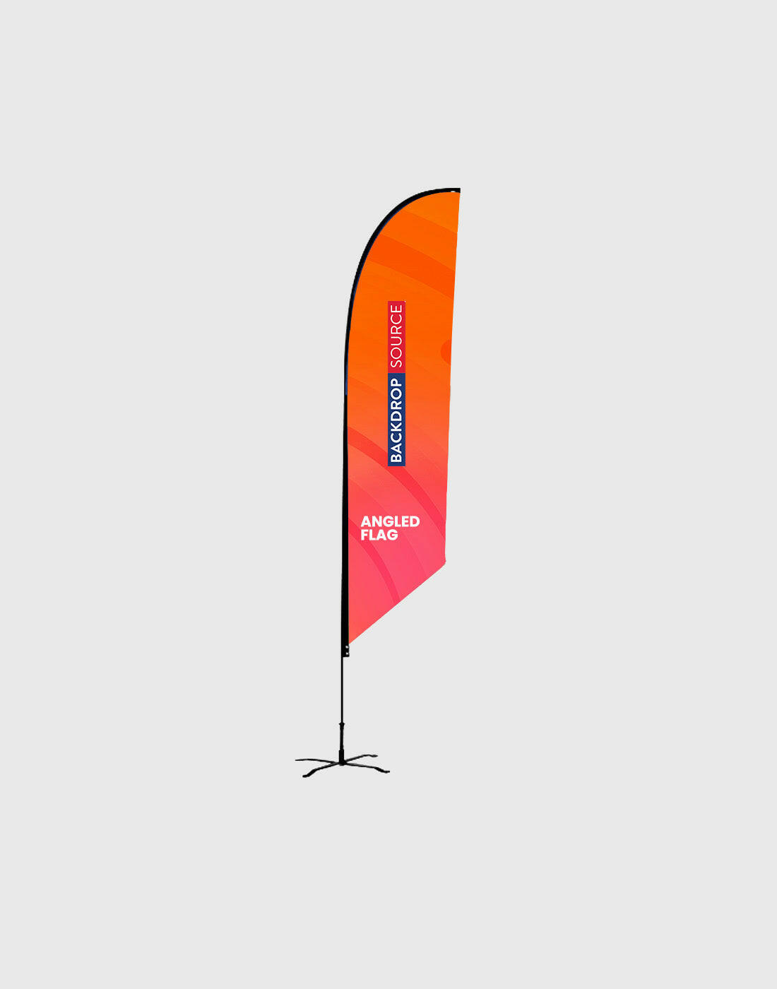 Customized Angled Feather Flag Banner Printing.