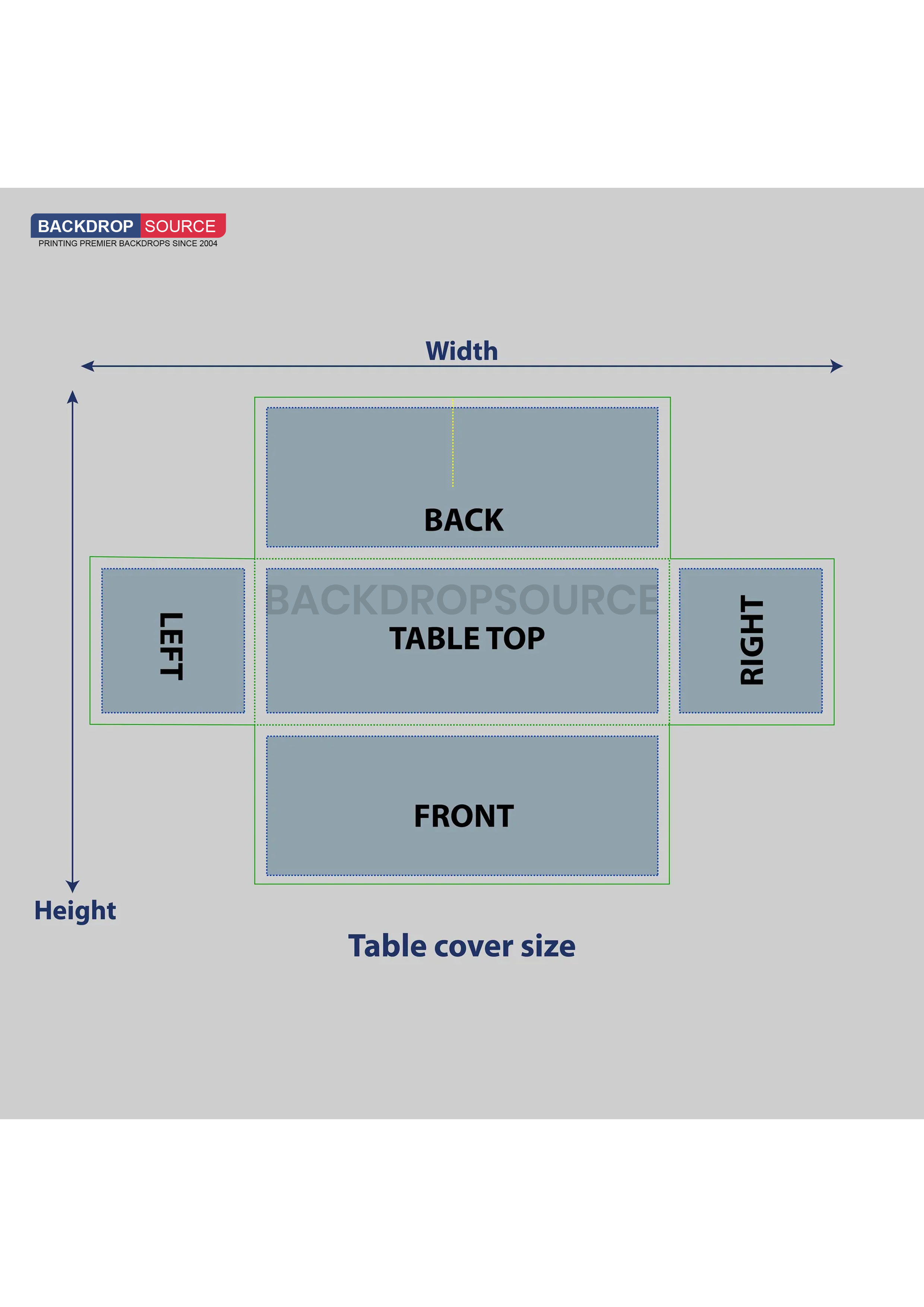 Premium Fitted Table Cover for events from Backdropsource NZ, ideal for professional display and branding.