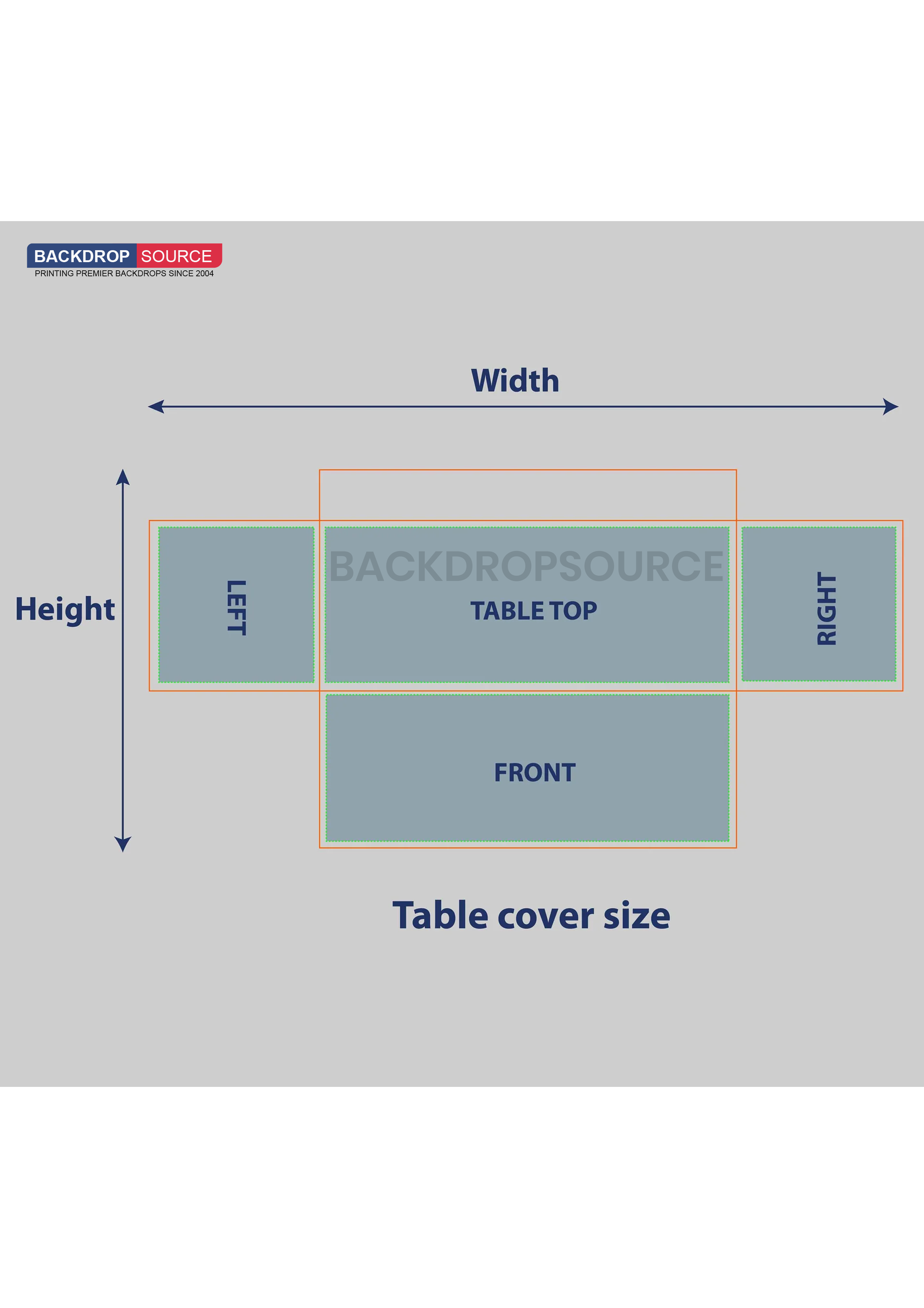 Premium Fitted Table Cover for events from Backdropsource NZ, ideal for professional display and branding.