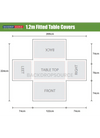 Premium Fitted Table Cover for events from Backdropsource NZ, ideal for professional display and branding.