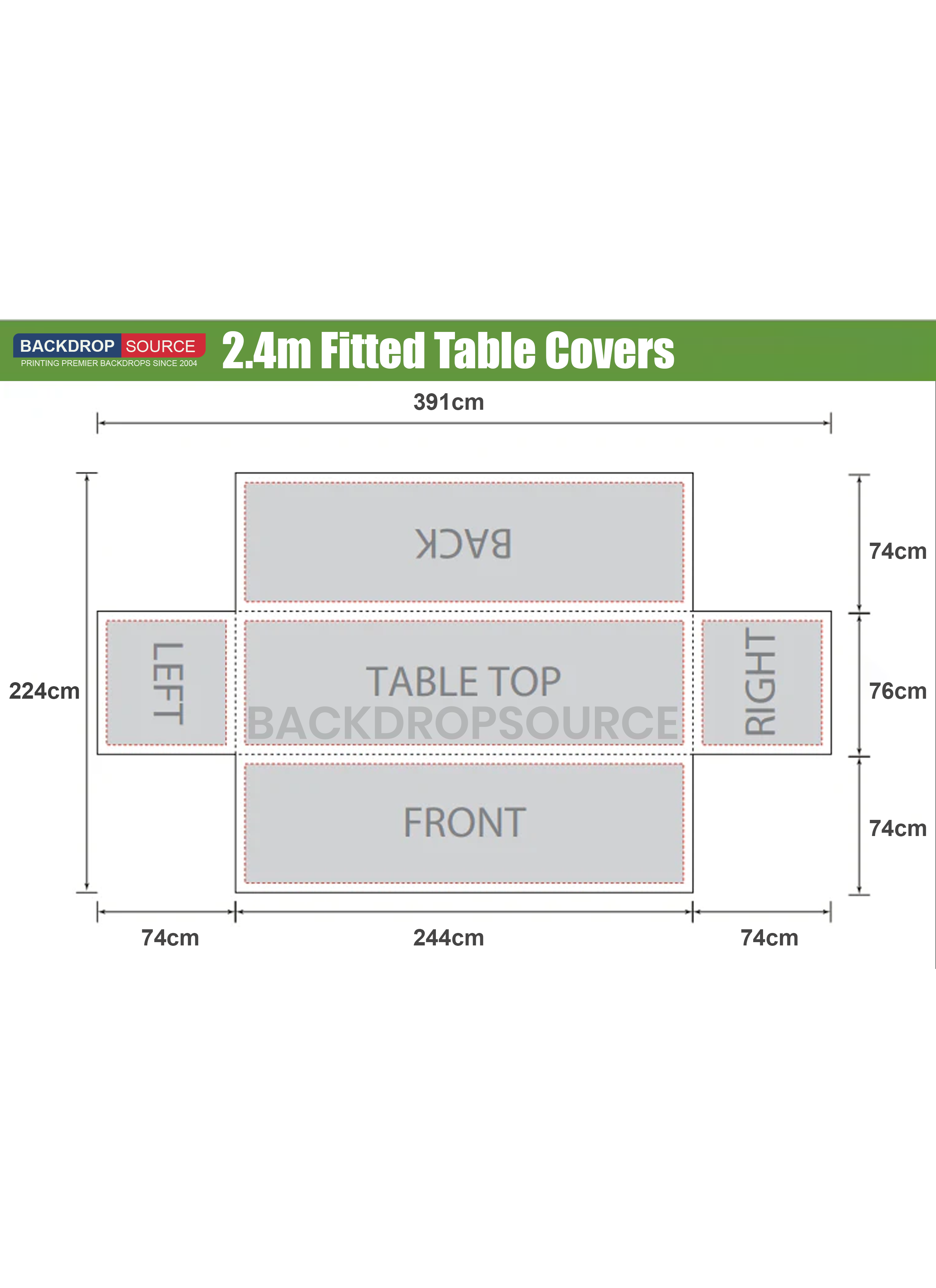 Premium Fitted Table Cover for events from Backdropsource NZ, ideal for professional display and branding.