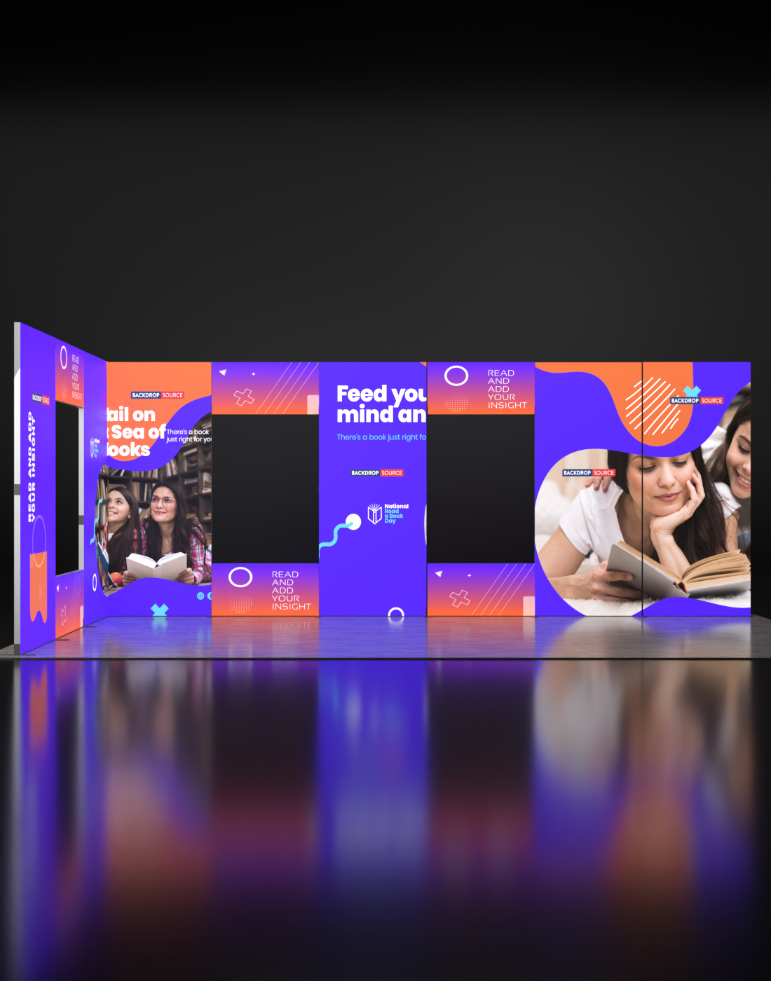 Foldable SEG Backlit Exhibition Display - Model 19.