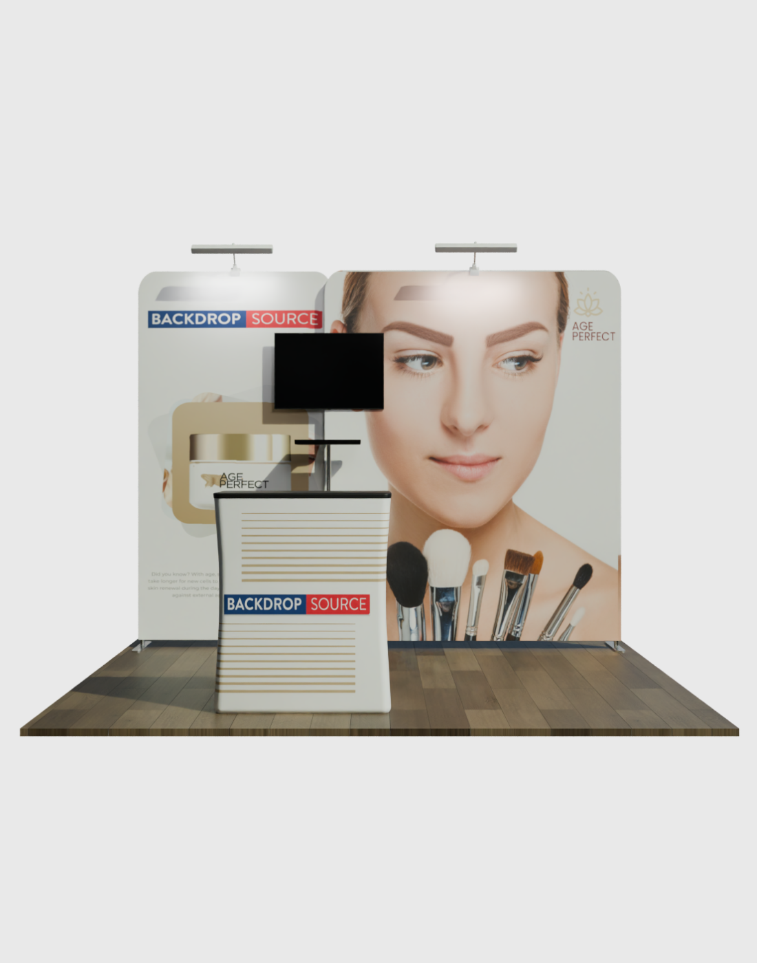 Portable Exhibit Display 3m x 3m - Model 1.