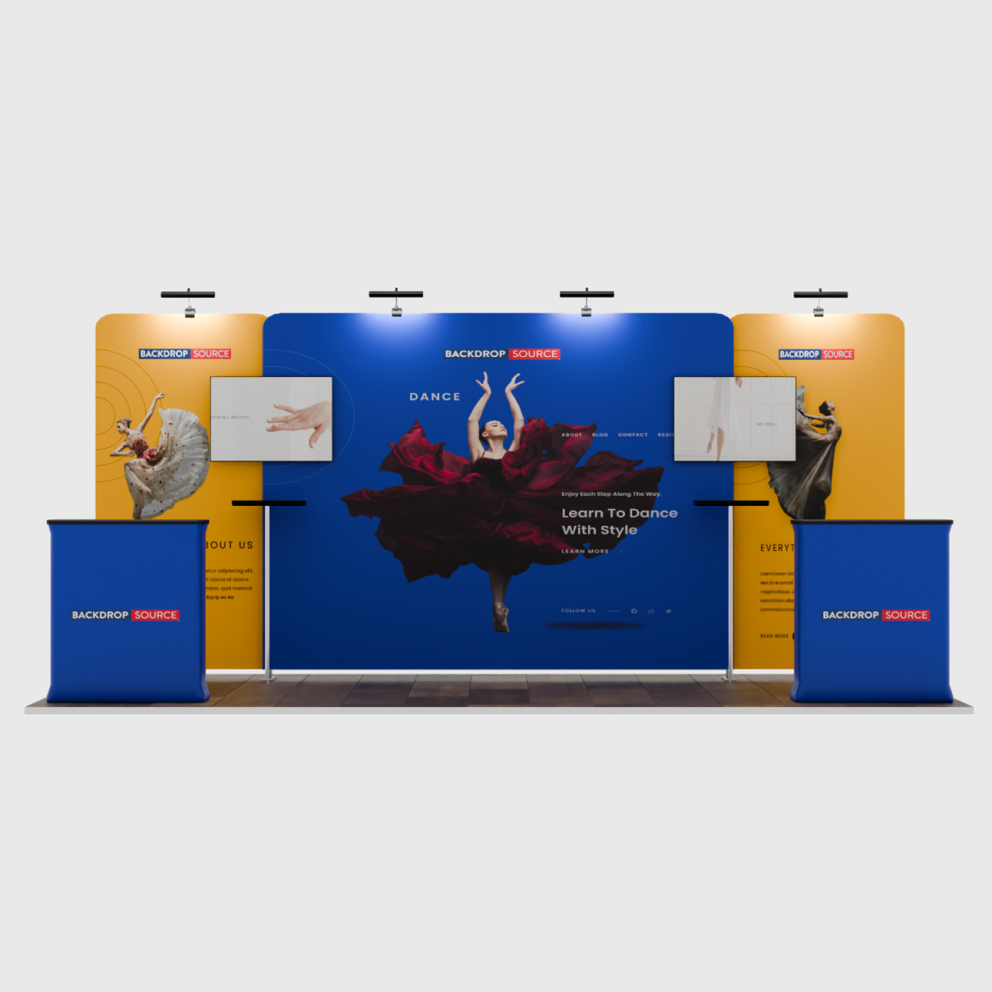 Portable Exhibit Display 6m x 3m - Model 4.