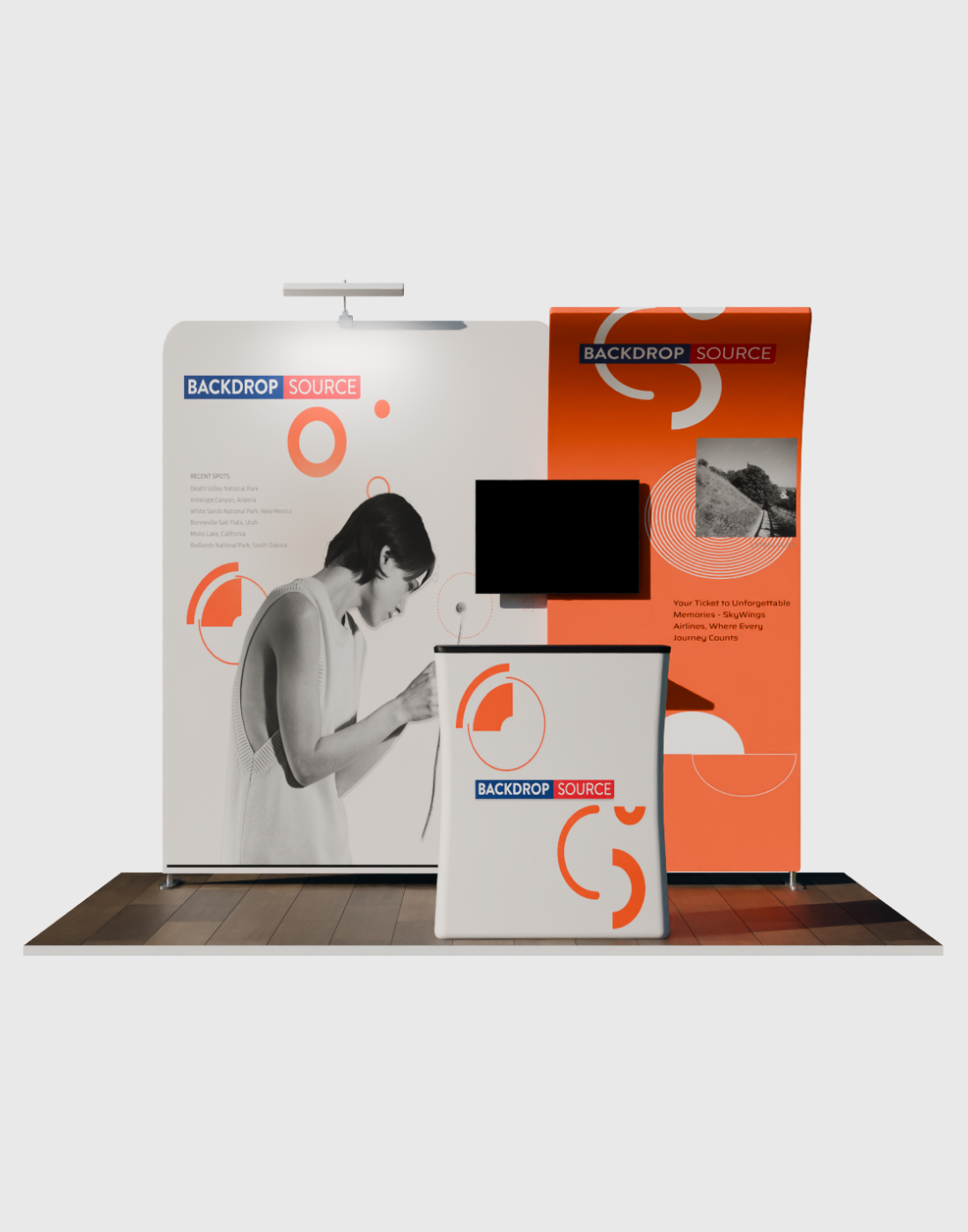 Portable Exhibit Display 3m x 3m - Model 14.