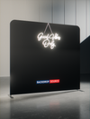 Straight Tension Display with Neon Lights.