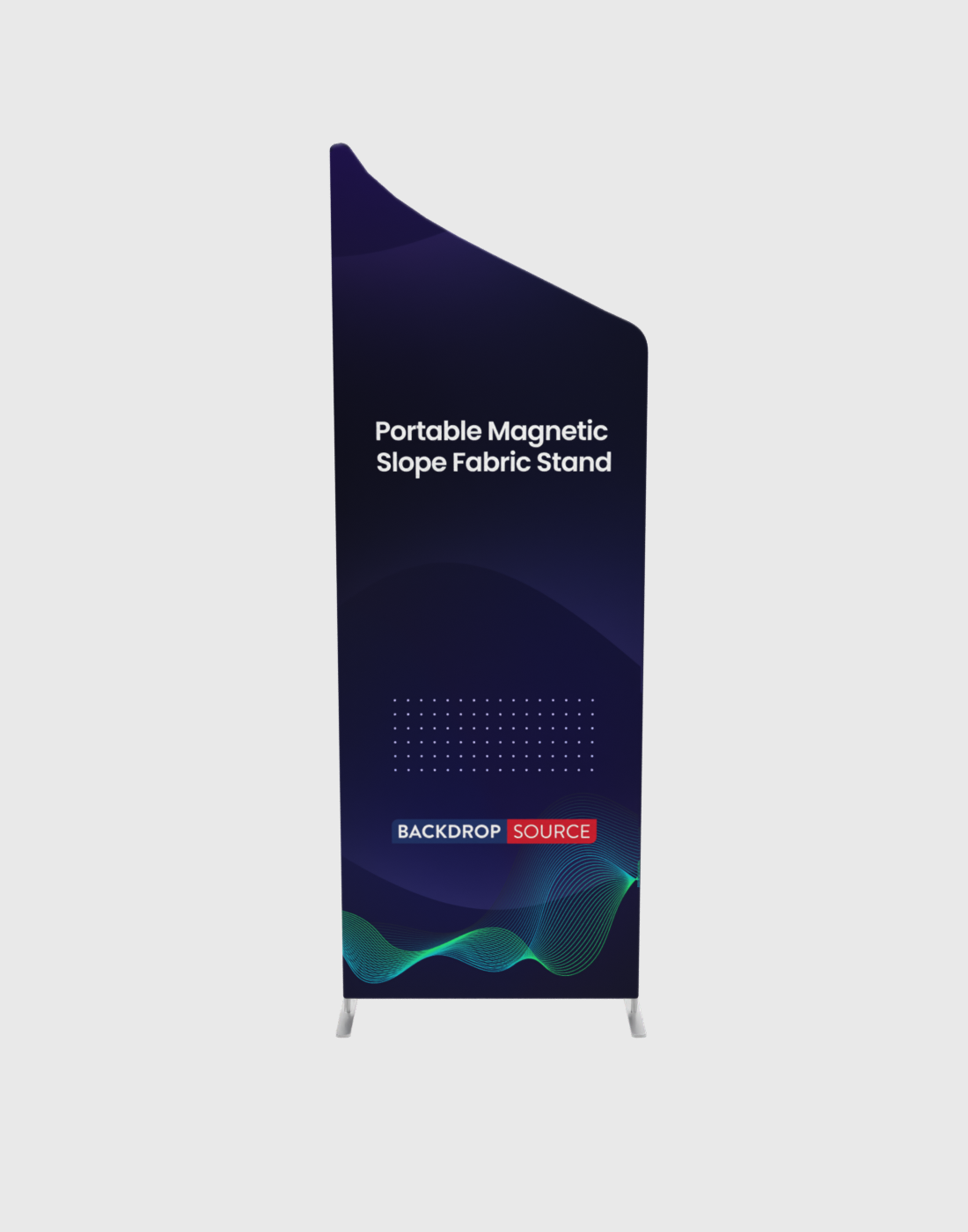 Portable Magnetic Slope Fabric Stand.