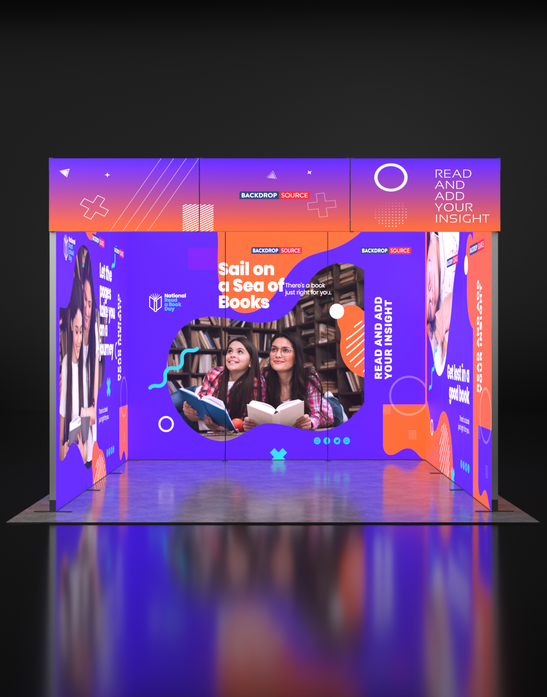 Foldable SEG Backlit Exhibition Display - Model 11.