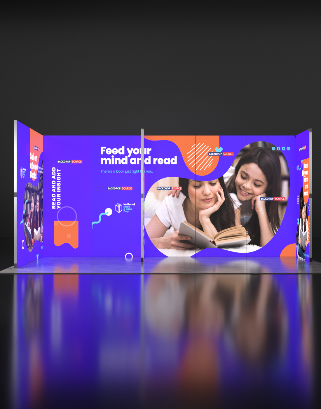 Foldable SEG Backlit Exhibition Display - Model 15.