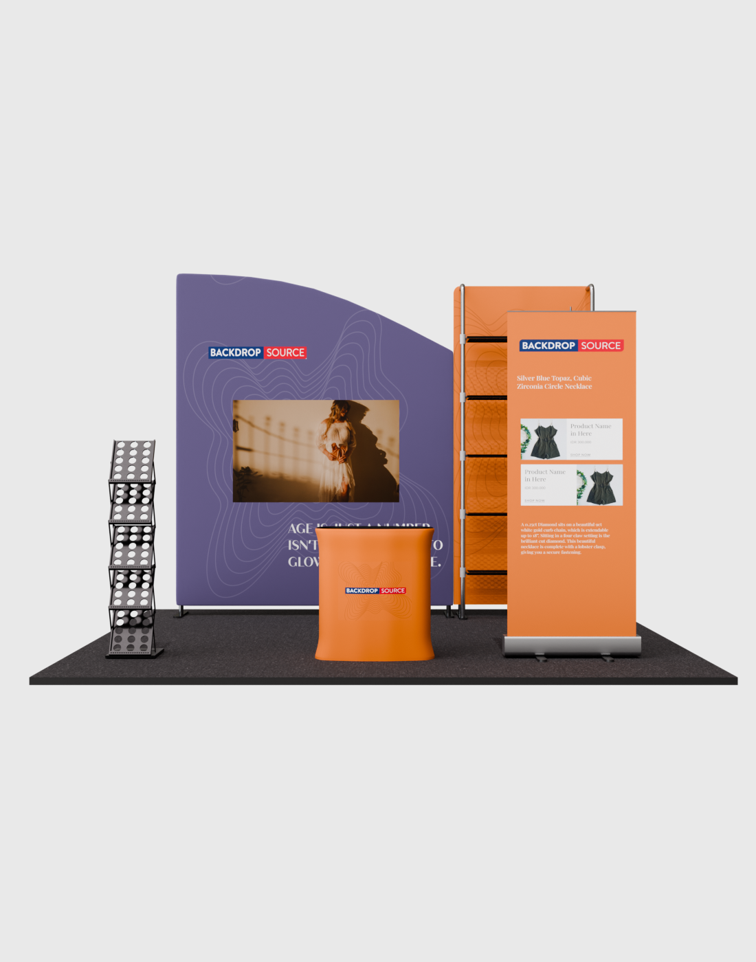 Portable Exhibit Display 3m x 3m - Model 18.