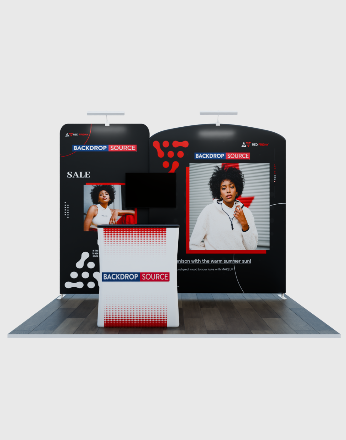 Portable Exhibit Display 3m x 3m- Model 2.