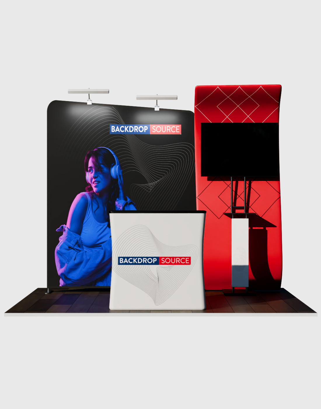 Portable Exhibit Display 3m x 3m - Model 12.