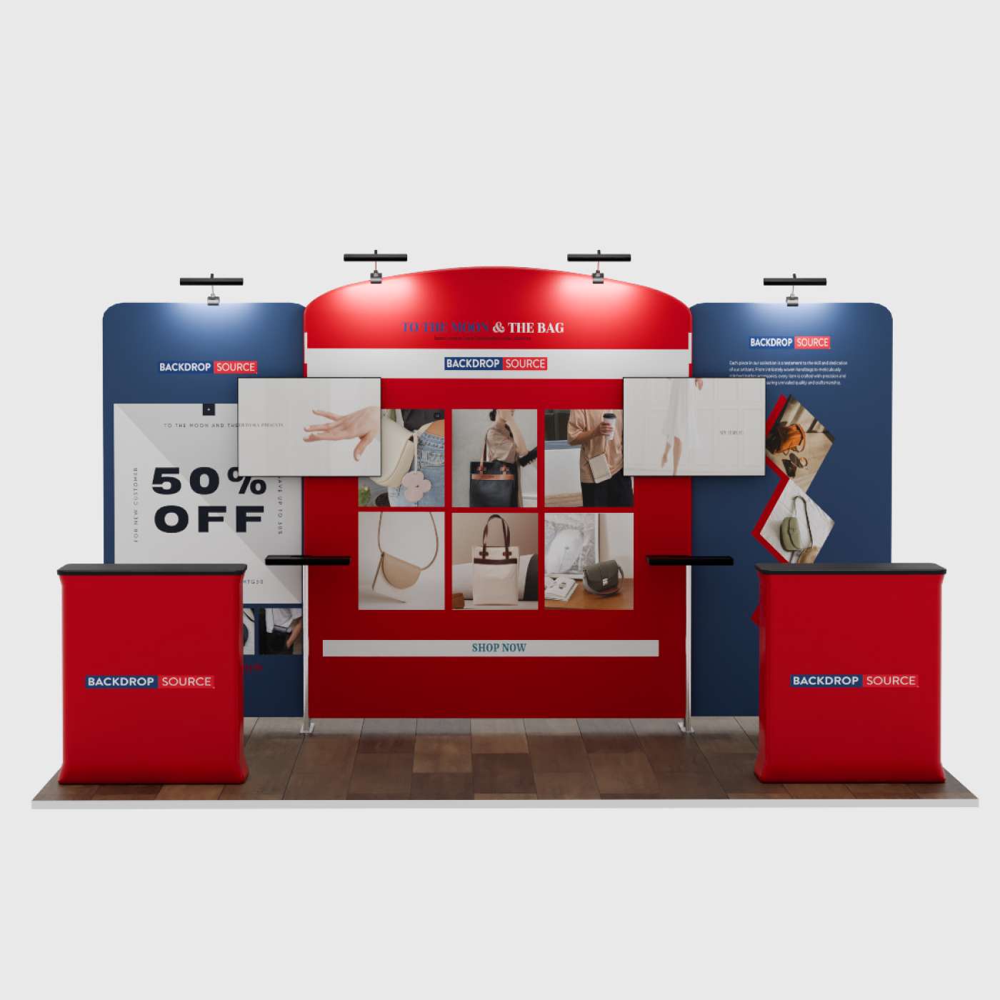 Portable Exhibit Display 6m x 3m - Model 7.