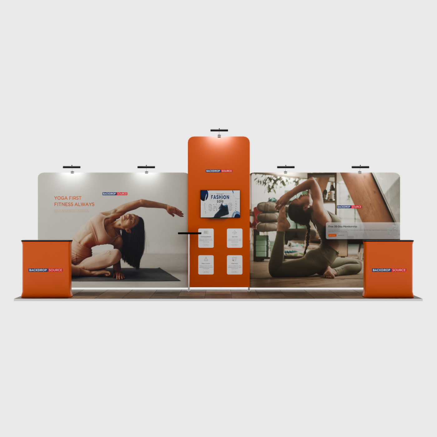 Portable Exhibit Display 6m x 3m - Model 12.