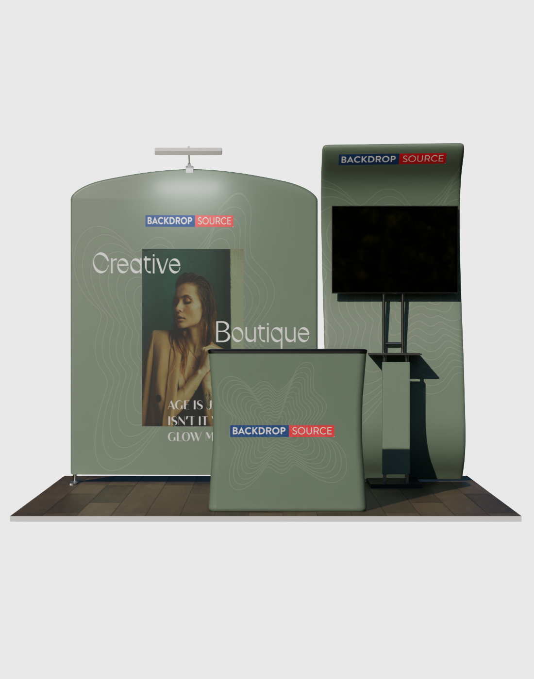 Portable Exhibit Display 3m x 3m - Model 11.