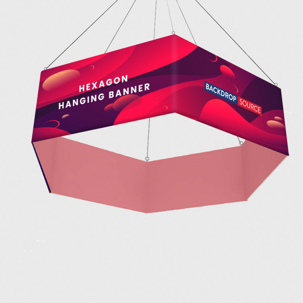 Sky Tube Hexagon Hanging Banner.