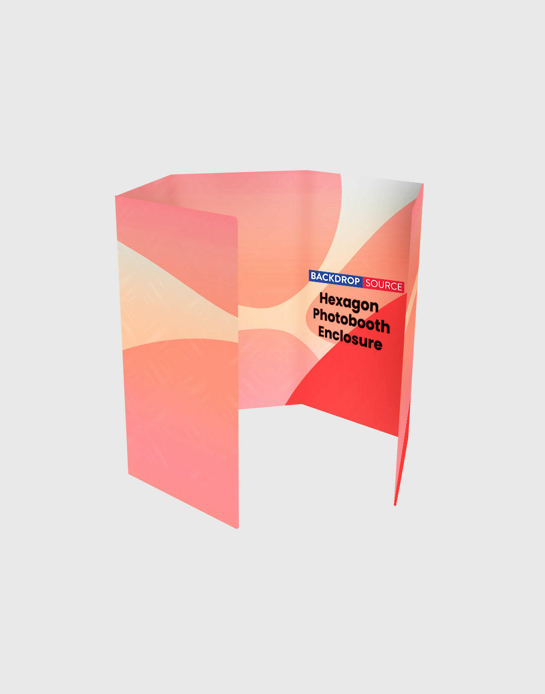 Hexagon Photobooth Enclosure Display.