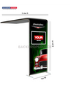 L-Shaped Arch Tube Fabric Display.