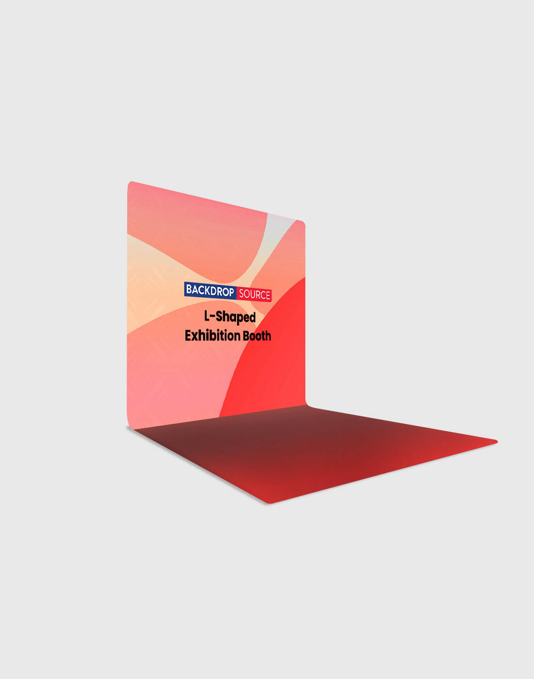 Custom Printed L - Shaped Exhibition Booth.