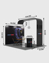 Modular L Arch TV Display Exhibition Kit for 3m Wide Booths.