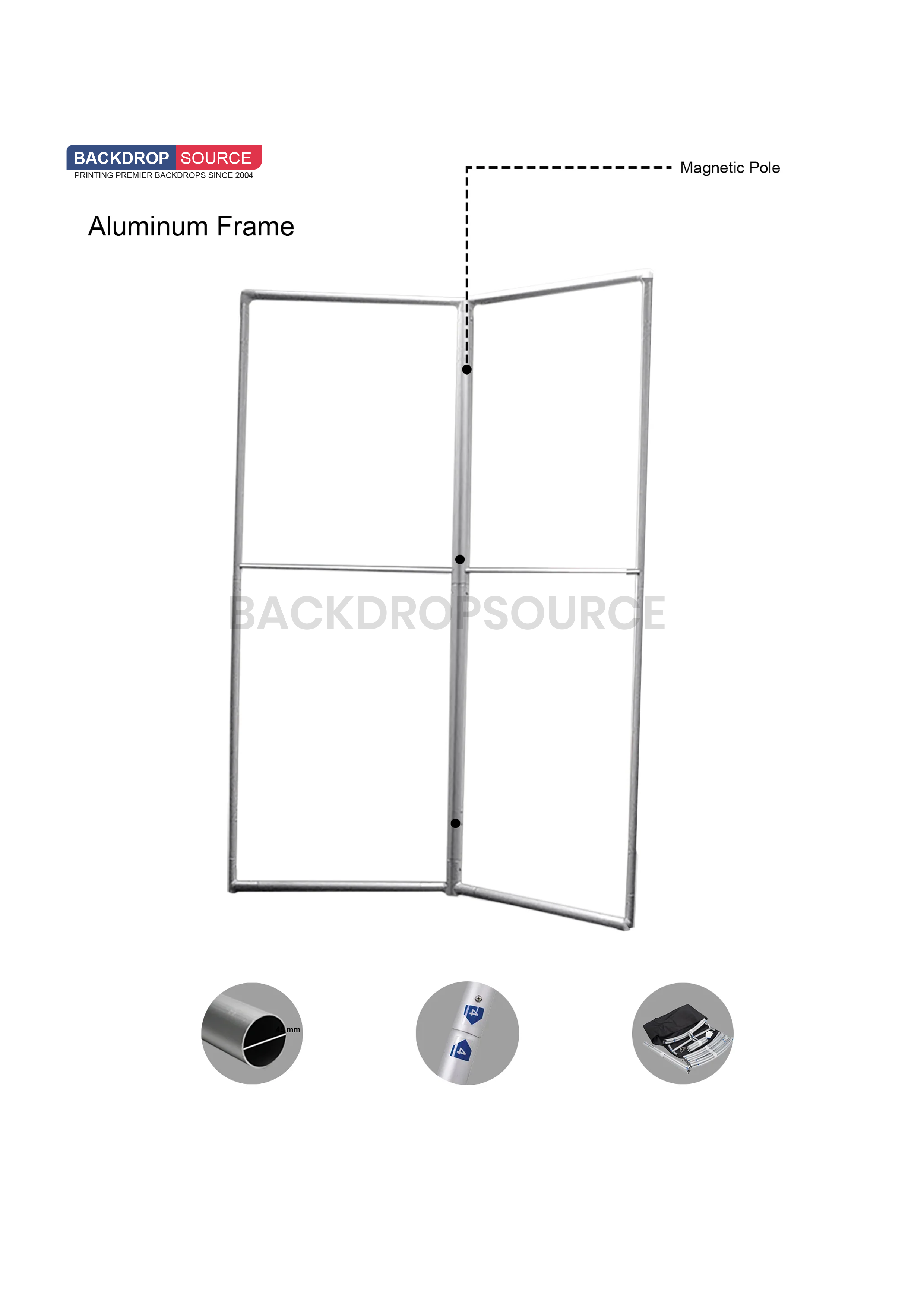 Magnetic Partition  Displays - 2 Panel.