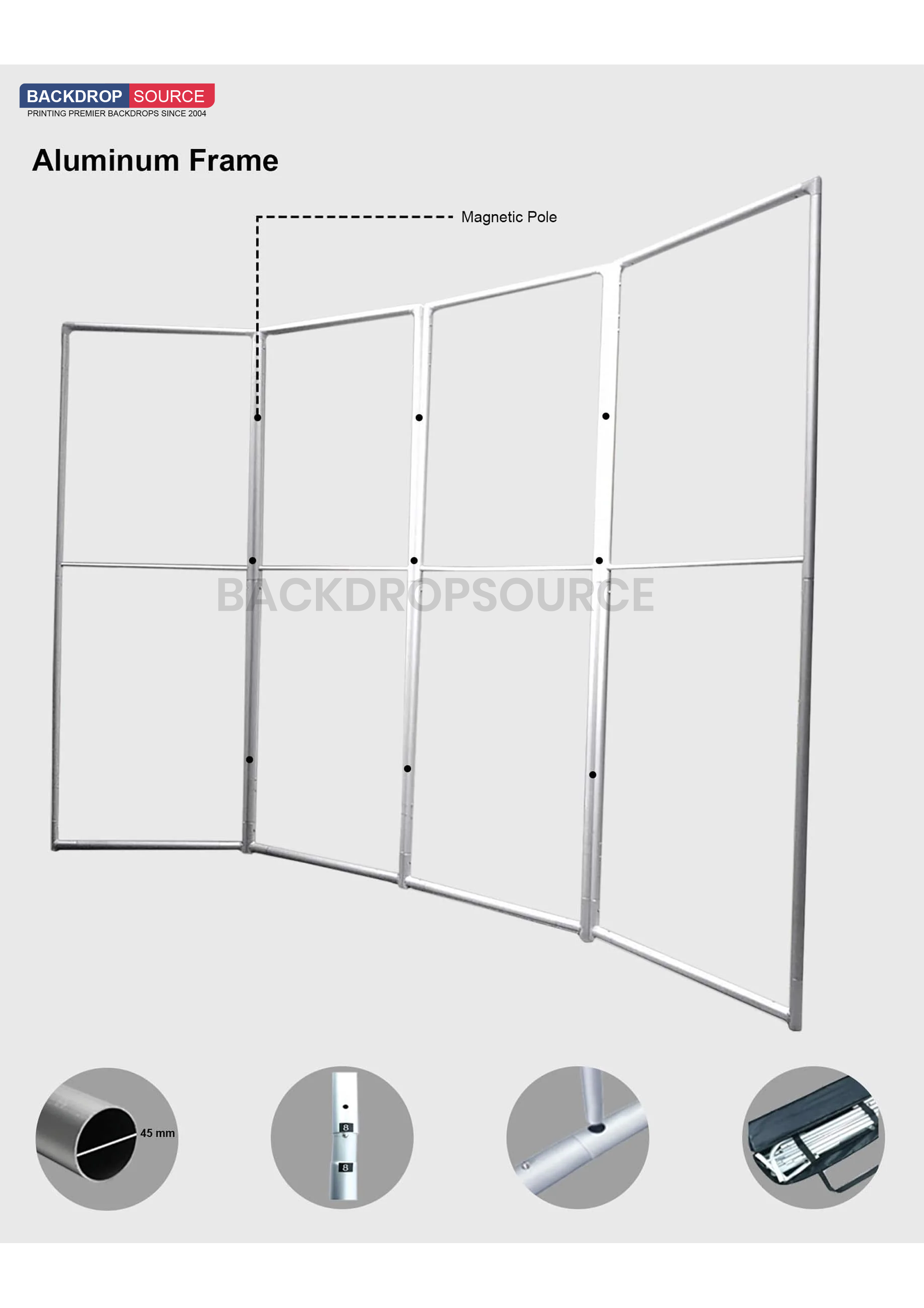 Magnetic Partition Displays - 4 Panel.