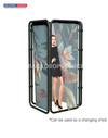 Panoramic Foldable Media Wall with Shape-Shifting Design.