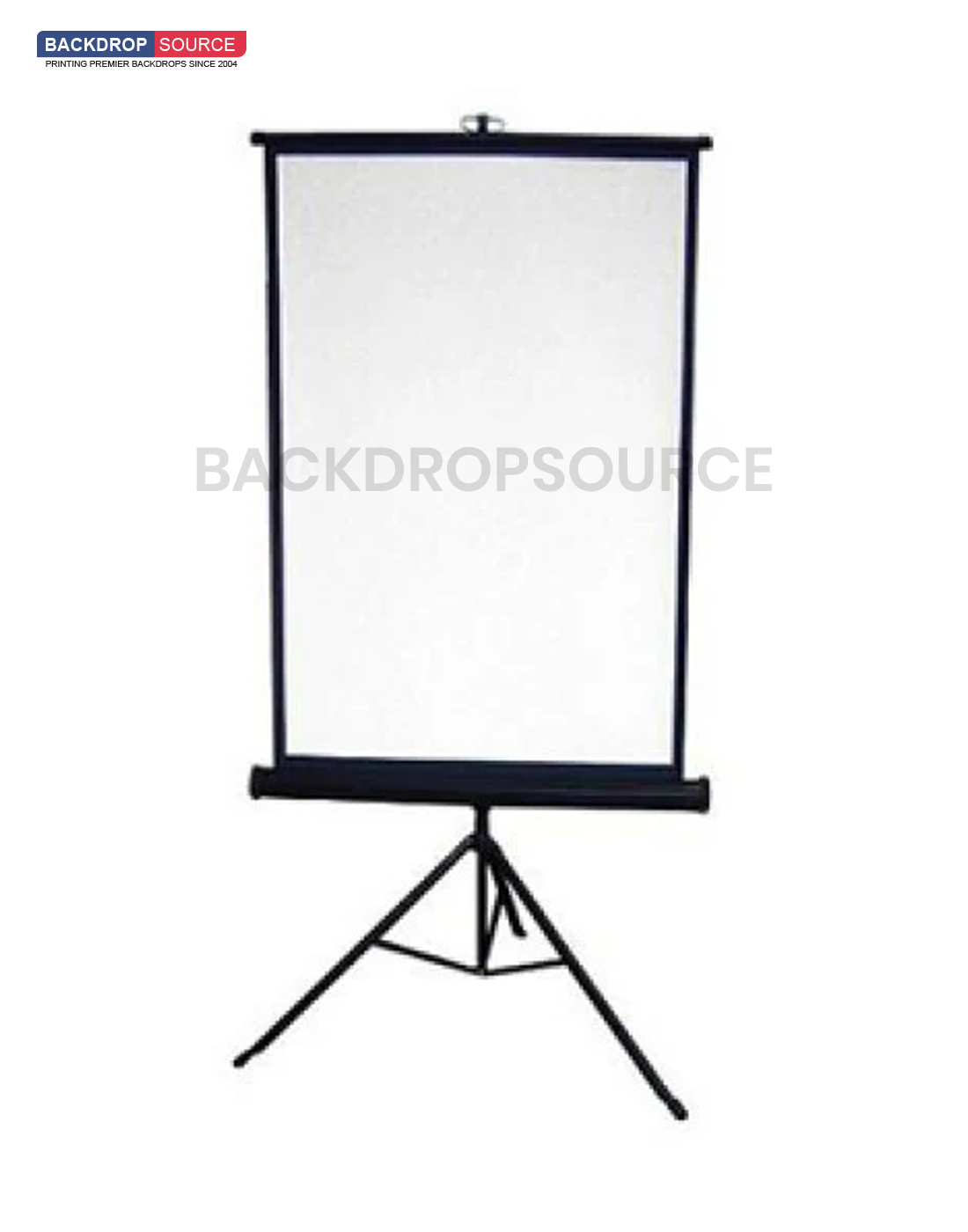 Passport white backdrop with stand for professional ID photo sessions, ideal studio equipment for passport photos.