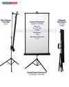 Passport white backdrop with stand for professional ID photo sessions, ideal studio equipment for passport photos.