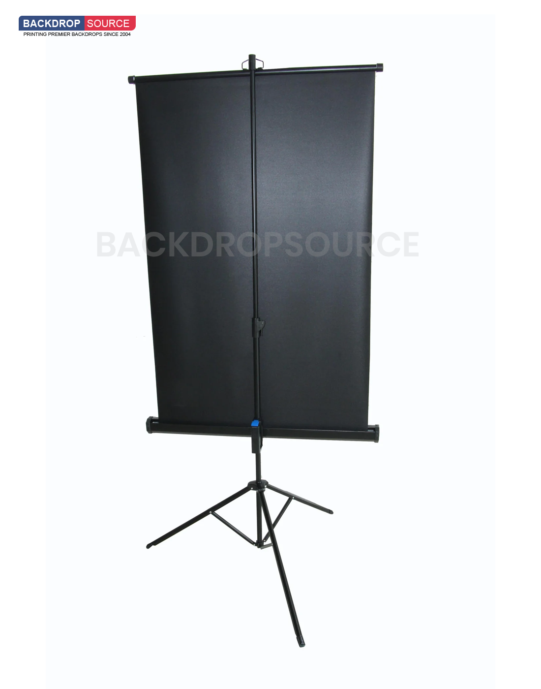 Passport white backdrop with stand for professional ID photo sessions, ideal studio equipment for passport photos.