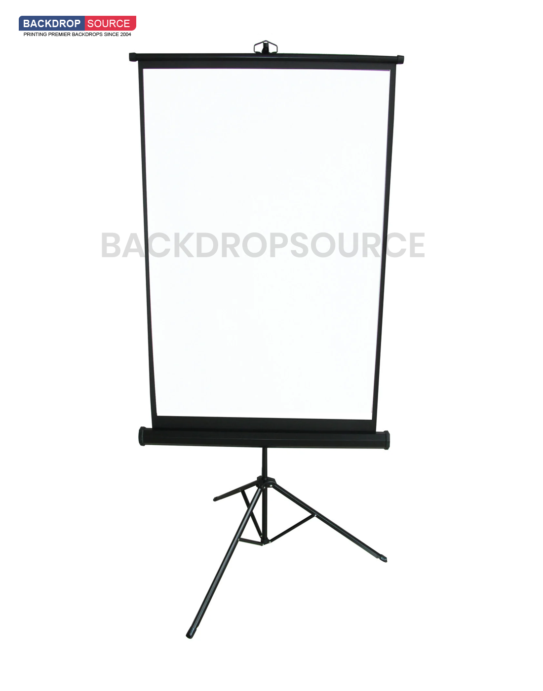 Passport white backdrop with stand for professional ID photo sessions, ideal studio equipment for passport photos.