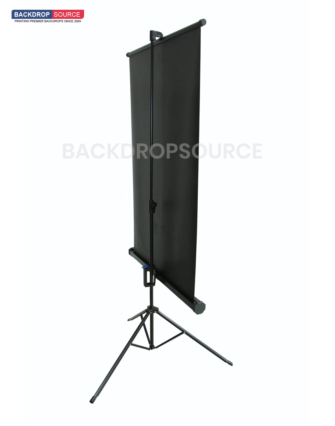 Passport white backdrop with stand for professional ID photo sessions, ideal studio equipment for passport photos.