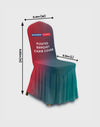 Pleated Banquet Chair Cover.