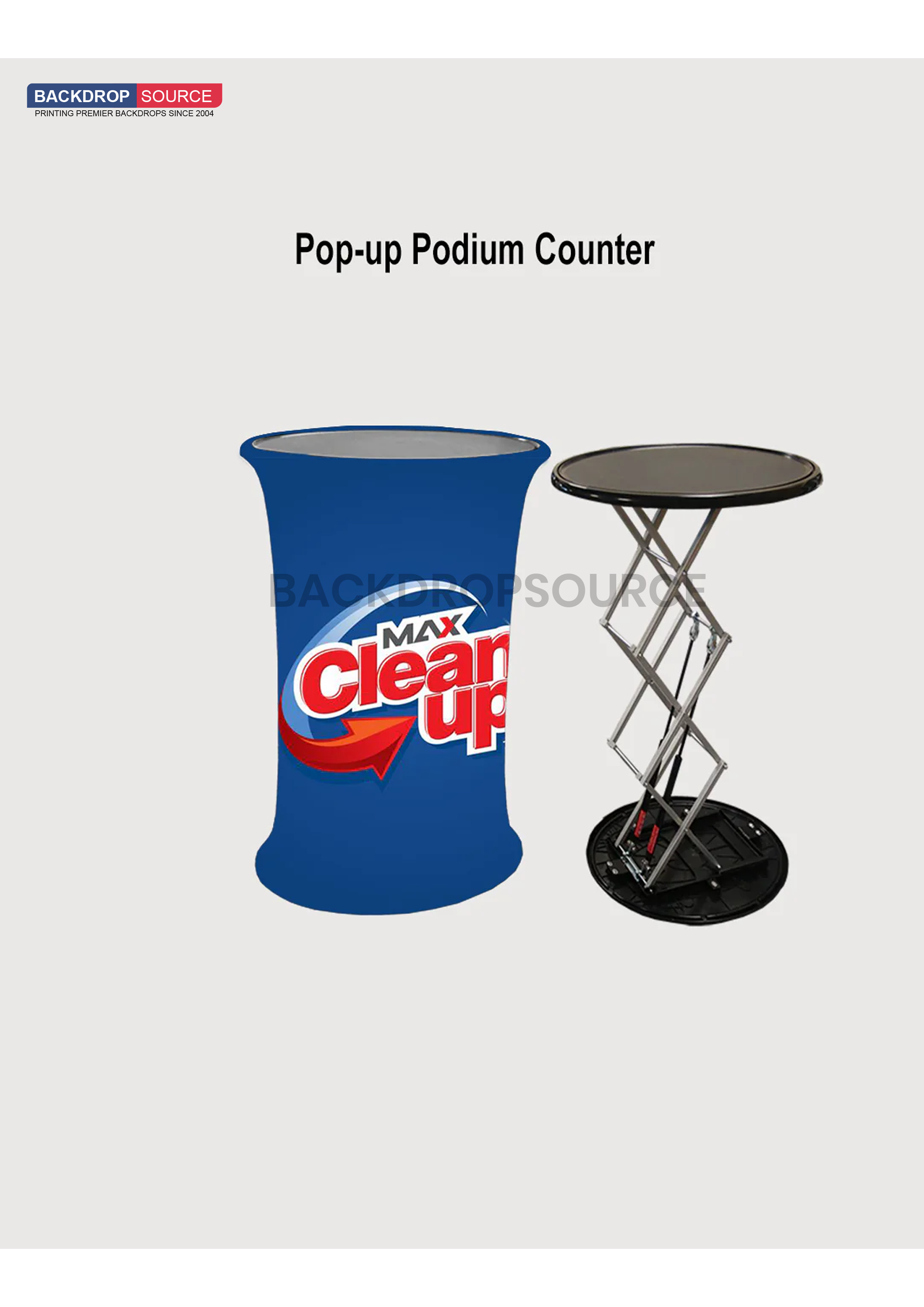 Pop Up Podium Counter.