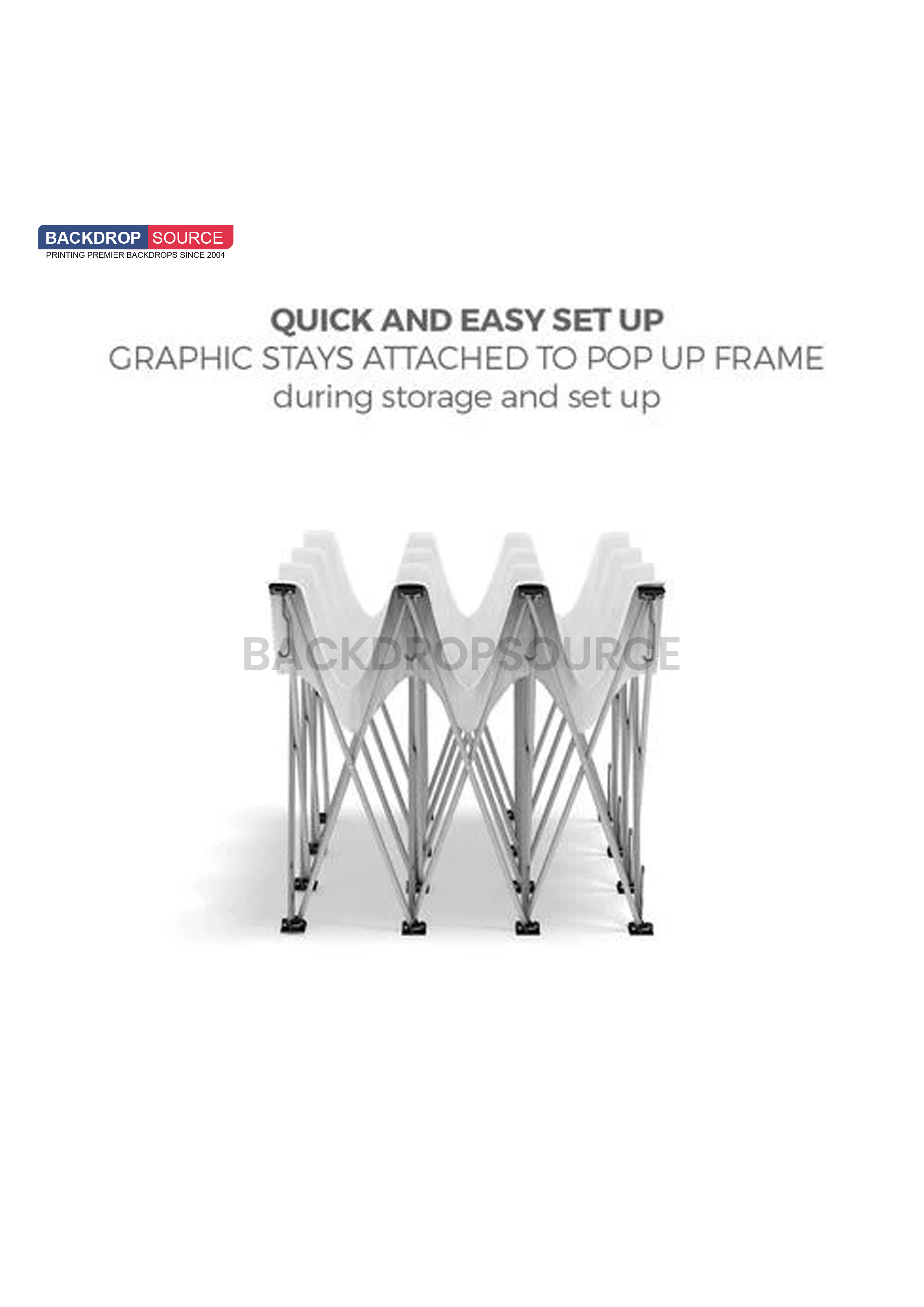 Velcro Fabric Pop Up Straight Display Media Wall for trade shows, exhibitions, and promotional events banner