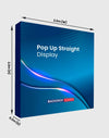 Velcro Fabric Pop Up Straight Display Media Wall for trade shows, exhibitions, and promotional events banner