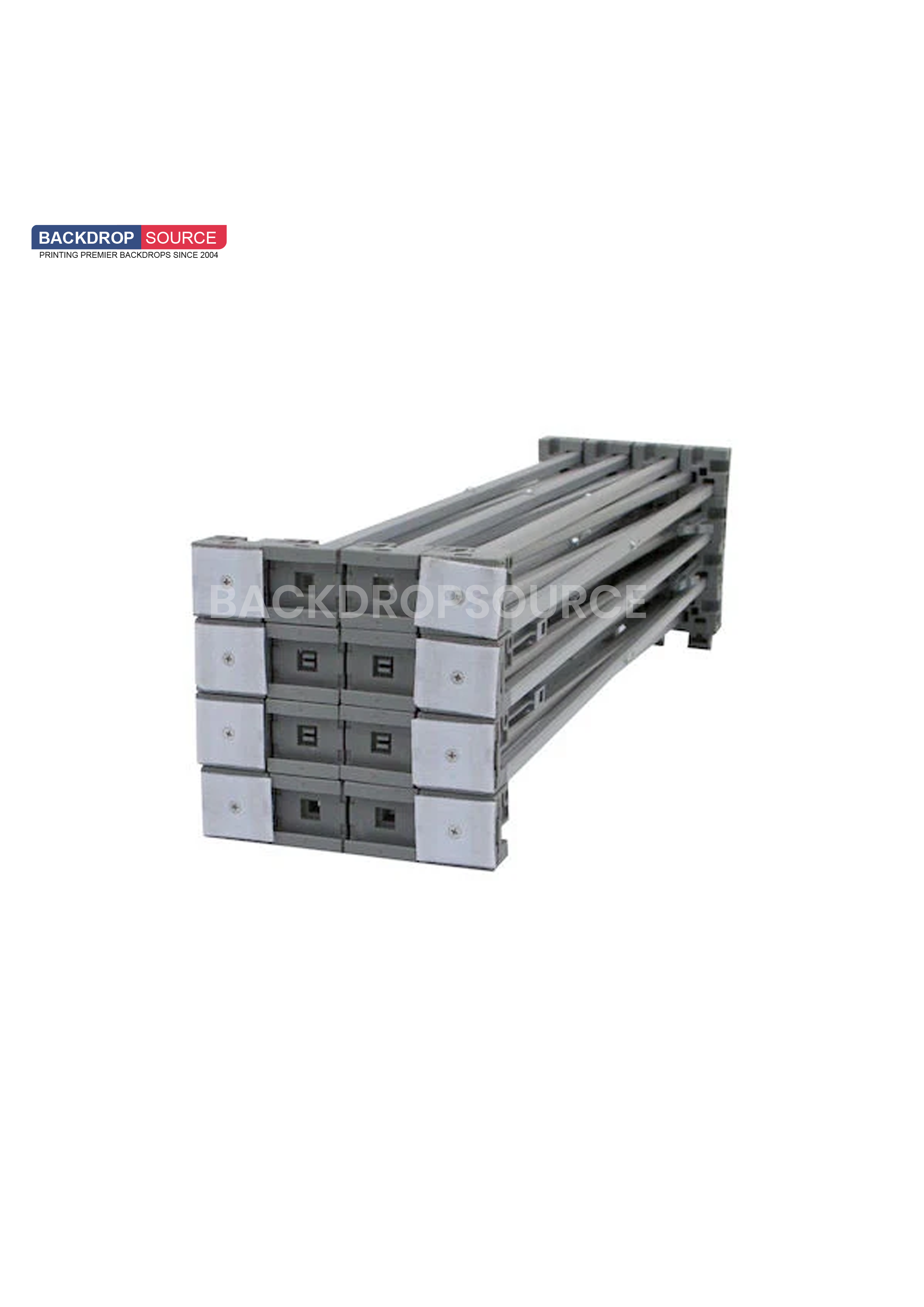 Popup Curved Backwall Kit with Clamping Lights.