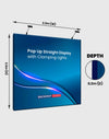 Popup Straight Backwall Kit with Clamping Lights.