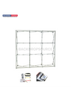 Popup Straight Backwall Kit with Clamping Lights.