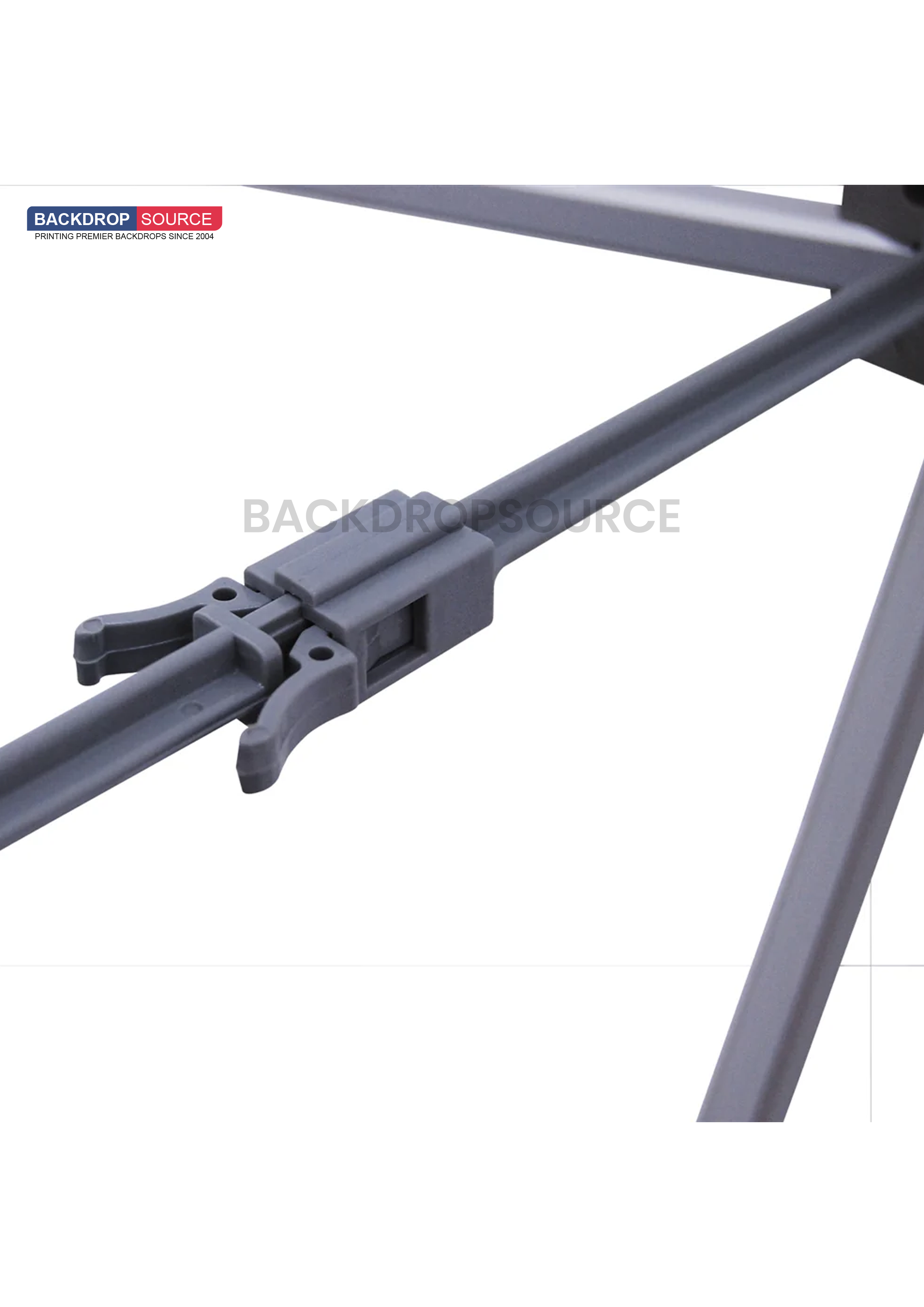 Popup Straight Backwall Kit with Clamping Lights.