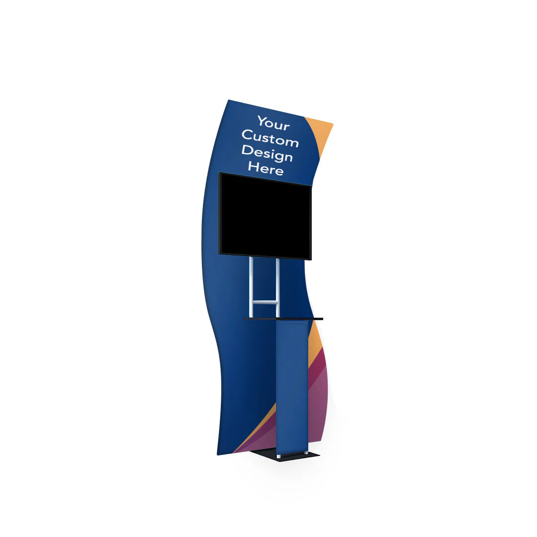 Portable Exhibit Display - S shape.