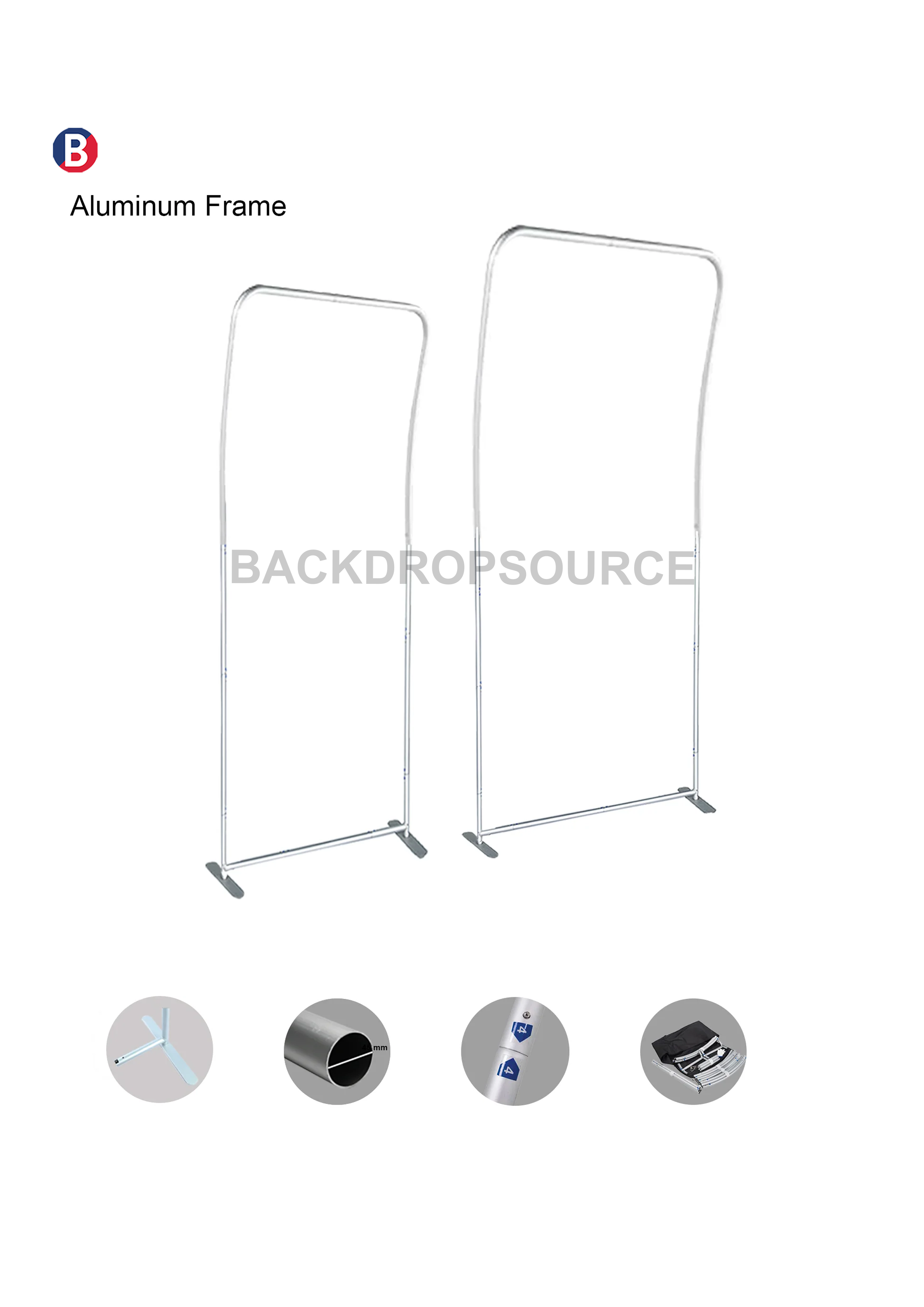 Portable Exhibit Display - Curved.