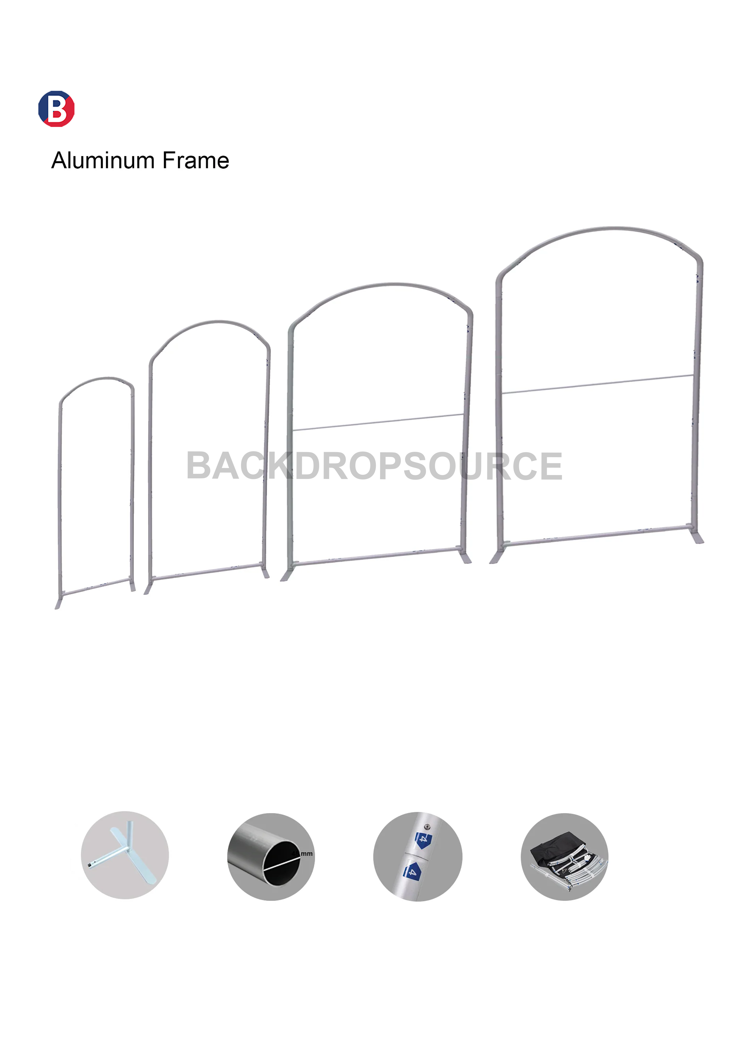 Portable Exhibit Display - Rampant arc.