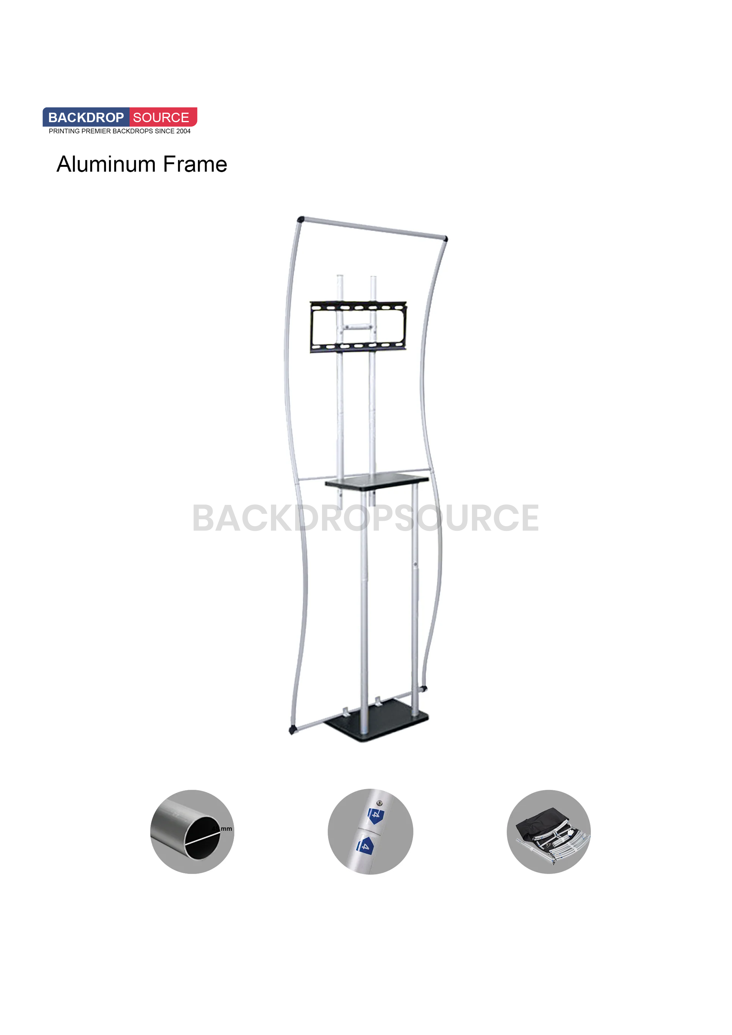 Portable Exhibit Display - S shape.