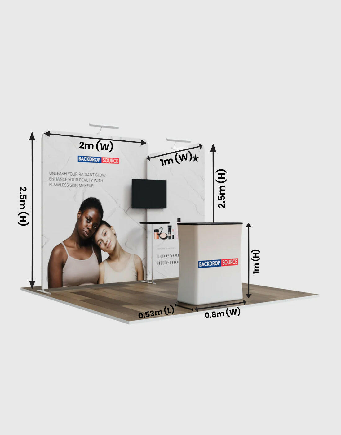 Portable Exhibit Display 3m x 3m- Model 3.