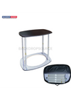 Rectangle fabric display counter for booth exhibitions, portable trade show table for professional event setups.