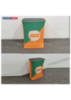 Rectangle fabric display counter for booth exhibitions, portable trade show table for professional event setups.