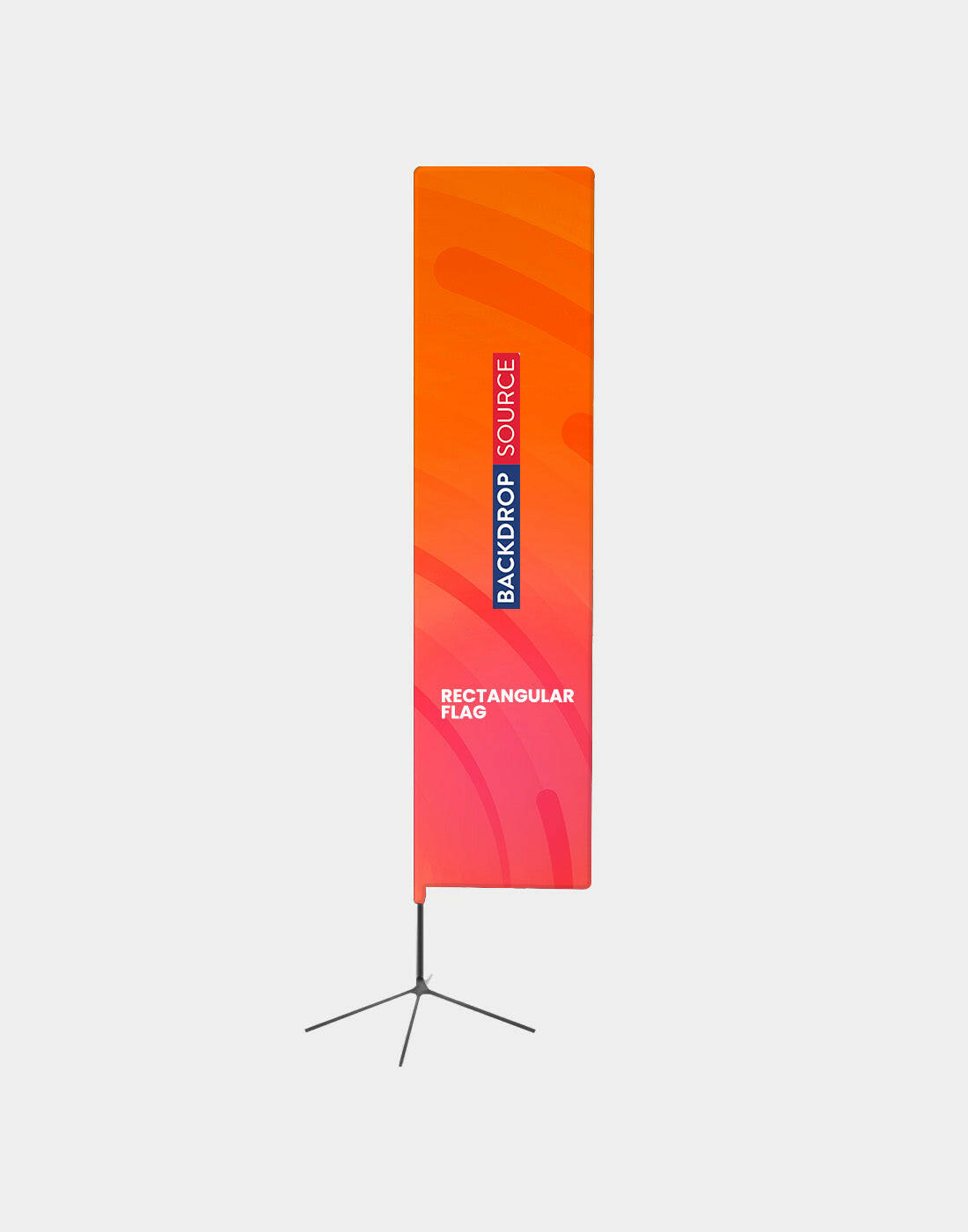 Customized Rectangle Flag Banner Printing.