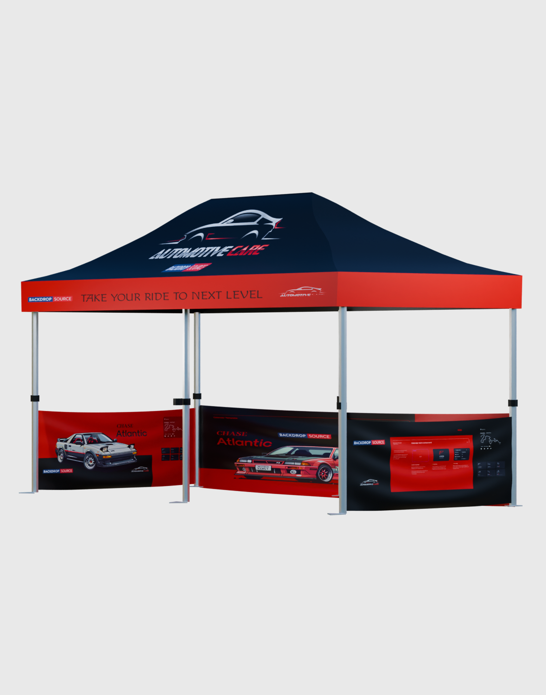Heavy Duty Aluminum Gazebo - 6m W x 3m H