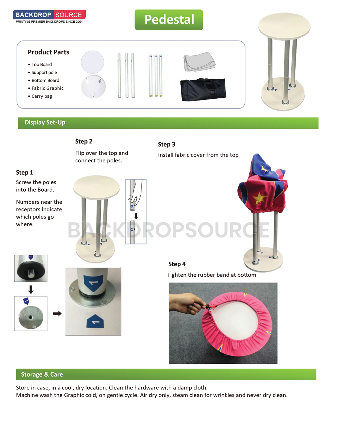 Pre Designed Round Backdrop Kits with Counter for Birthday Parties & Events.